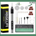 Craftpen Mini USB Rotary Tool with Jangklife™ Technology - Professional Kit for Engraving and Polishing